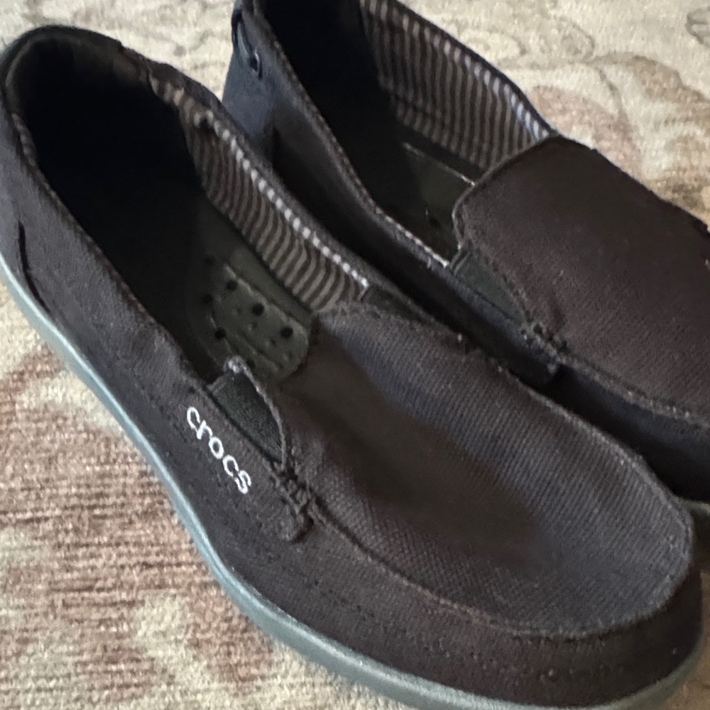 CROCS Women's Charcoal Slip-Ons - Picture 4 of 4